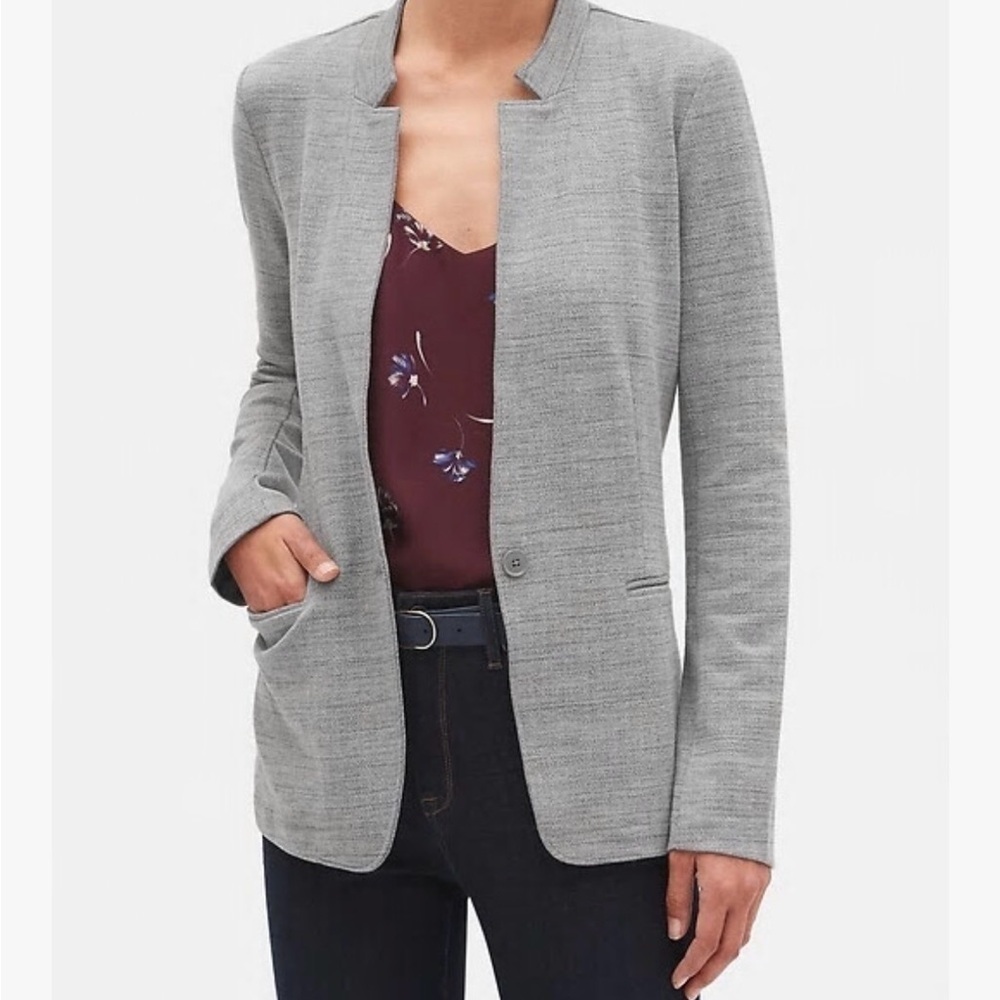 Banana Republic Heather Gray Suit Jacket